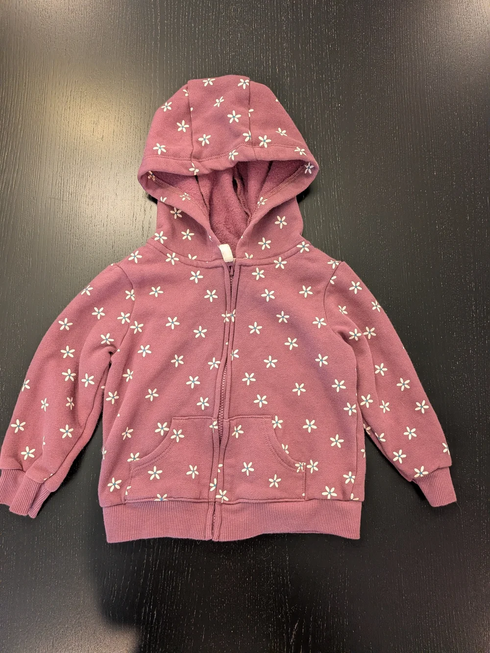 Carter's Purple Floral Zip Hoodie